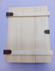 12.4334 Weinkiste für 3 Flaschen 34,5 x 26,5 x 10 cm 