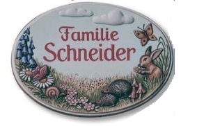 2000217 Giessform Haus-u.Wohn.Schild 1 