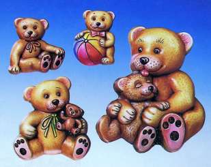 2000227 Giessform Bären 