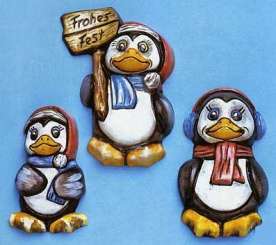 2002025 Giessform Lustige Weihnachts Pingu 