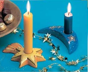 2002026 Giessform Kerzenhalter Mond+Stern 