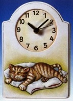 2005109 Giessform Uhr Katze 