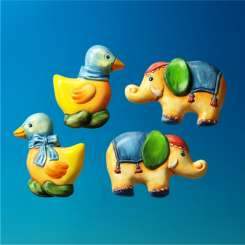 2006004 Giessform Seifenform Ente/Elefant 