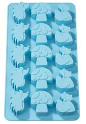 2007029 Silikonform Igel/Fuchs/Pilz 