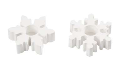 2007673 Silikonform, Schneeflocke Kerzenhalter ca. 6,5 cm 