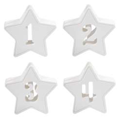 2007674 Silikonform Adventszahlen Stern  10 x 3 cm 