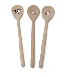 31.5023 Kochlöffel Tanne 30cm, ovale Schale 