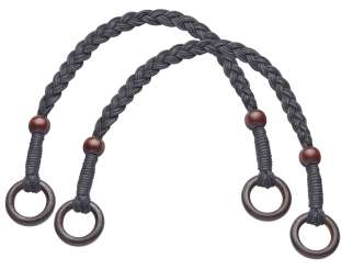 3202034 Taschengriffe geflochten schwarz 