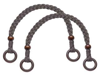 3202035 Taschengriffe geflochten braun 