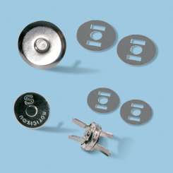 3203001 Taschenmagnetverschluss silber 15mm 