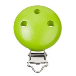 3260019 Schnulli-Ketten Clip 37x11.5mm apfelgrün 