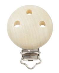 3260020 Schnulli-Clip 37x11,5mm, Ahorn 