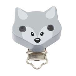 3260023 Schnulli-Clip Fuchs  37x11.5mm grau 
