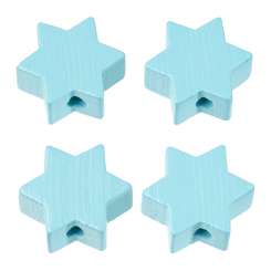 3260043 Schnulli-Stern 19.5x19.5x8mm 4St türkis 