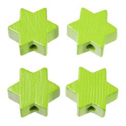 3260049 Schnulli-Stern 19.5x19.5x8mm 4St apfelgrün 