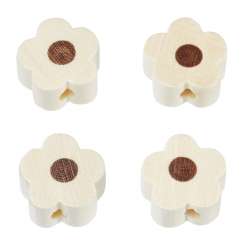 3260050 Schnulli-Blümchen 16x15.5x8mm 4St natur-hell 