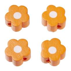 3260052 Schnulli-Blümchen 16x15.5x8mm 4St aprikot 