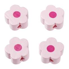 3260055 Schnulli-Blümchen 16x15.5x8mm 4St rose 