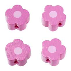 3260056 Schnulli-Blümchen 16x15.5x8mm 4St cyclam 