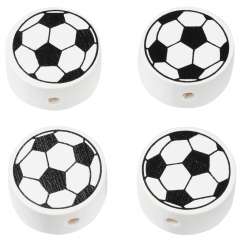 3260060 Schnulli-Fussball 20x10mm 4St schwarz/weiss 