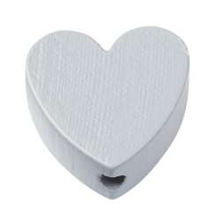 3260083 Schnulli-Herz 20x20x8mm 3mm 4St grau 