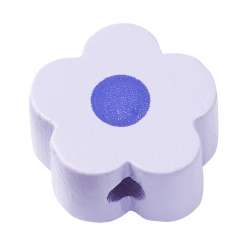 3260090 Schnulli-Blümchen 16x15,5x8mm 3mm 4St flieder 