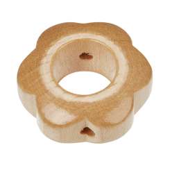 3260200 Schnulli-Blumenperle 29x12mm 2St natur-hell 