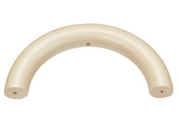 3260240 Schnulli-Halbring 100/14mm, 3 Bohrungen, natur-hell 