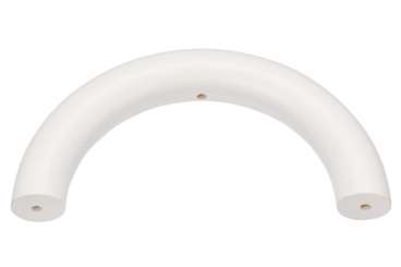 3260241 Schnulli-Halbring 100/14mm, 3 Bohrungen, weiss 