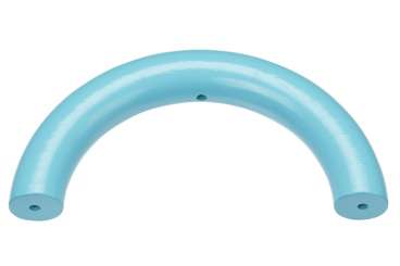 3260243 Schnulli-Halbring 100/14mm, 3 Bohrungen, türkis 