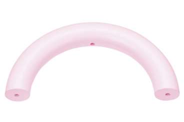 3260245 Schnulli-Halbring 100/14mm, 3 Bohrungen, rose 