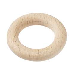 3260280 Schnulli-Holzring 35x7mm Buche  5St 