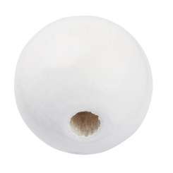 3260401 Schnulli-Holzperle 10mm, 40St weiss 
