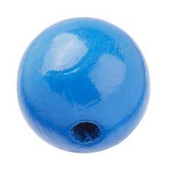 3260432 Schnulli-Holzperle 12mm, 25St blau 