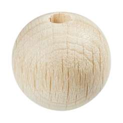 3260453 Schnulli-Holzperle 15mm Buche  12St 