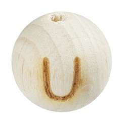 3260620 Schnulli-Kugel 12mm, U Buche  10St 