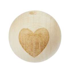 3260681 Schnulli-Herz-Kugel 20mm Buche 2St 