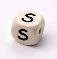 3260918 Schnulli-Buchstaben Würfel 10mm, 10St S 