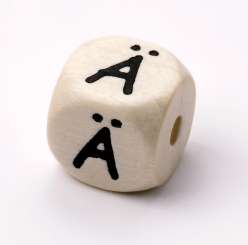 3260926 Schnulli-Buchstaben Würfel 10mm, 10St Ä 