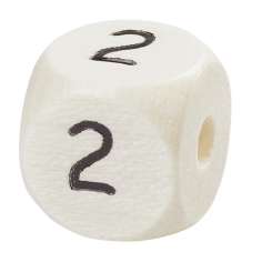 3260942 Schnulli-Zahlen 10mm-2 nat.hell 10x 