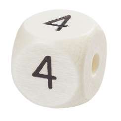 3260944 Schnulli-Zahlen 10mm-4 nat.hell 10x 