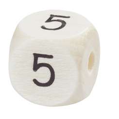 3260945 Schnulli-Zahlen 10mm-5 nat.hell 10x 