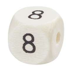 3260948 Schnulli-Zahlen 10mm-8 nat.hell 10x 