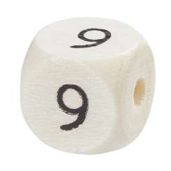 3260949 Schnulli-Zahlen 10mm-9 nat.hell 10x 