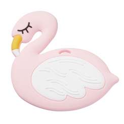 3264020 Schnulli-Silikon Schwan 100mm rose 