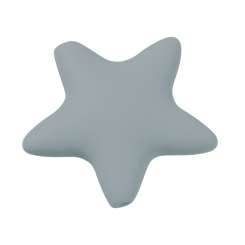 3264101 Schnulli Stern 4cm 2St grau 