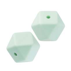 3264143 Schnulli Perle 6eck 14mm 3St mint 