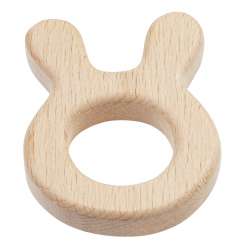 3265007 Schnulli-Holzteil Hase,  6x5cm 