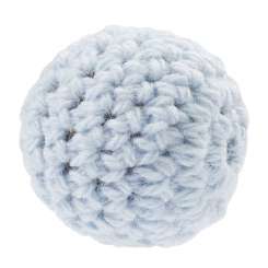 3266003 Schnulli-Häkelperle 20mm 2St hellbl 