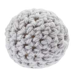 3266006 Schnulli-Häkelperle 20mm 2St grau 